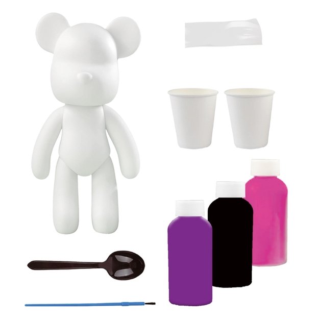 Splat Planet kūrybinis rinkinys Marble Bear, rožinis