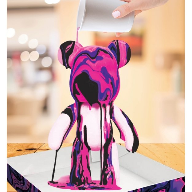 Splat Planet kūrybinis rinkinys Marble Bear, rožinis