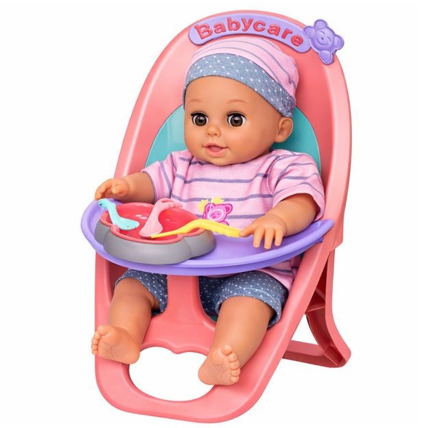 Baby Doll Peeing, Babbles, Cries, Speaks 12 Sounds, Accessories, Chair