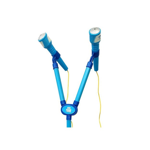 Mikrofono karaoke rinkinys, mėlynas trikojis