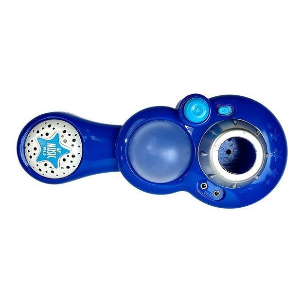 Mikrofono karaoke rinkinys, mėlynas trikojis