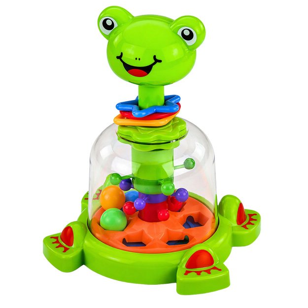 Interactive Frog Spinner with Spinning Balls for Babies