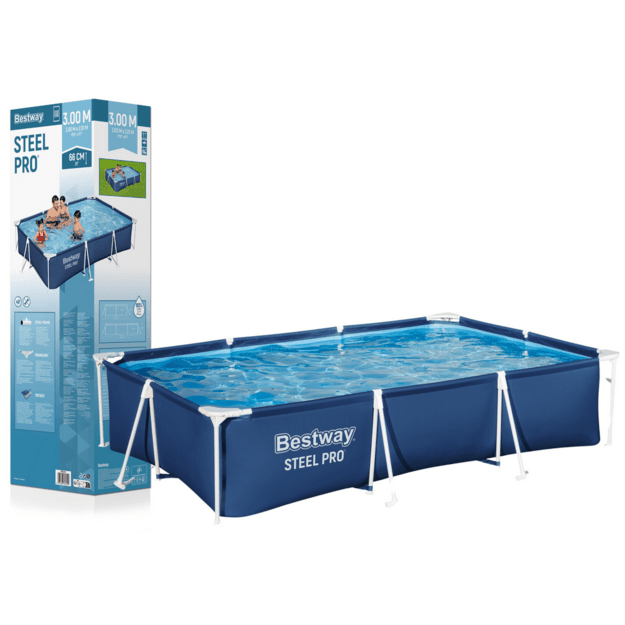 Rack Garden Pool 300 cm x 201 cm x 66 cm Bestway 56404