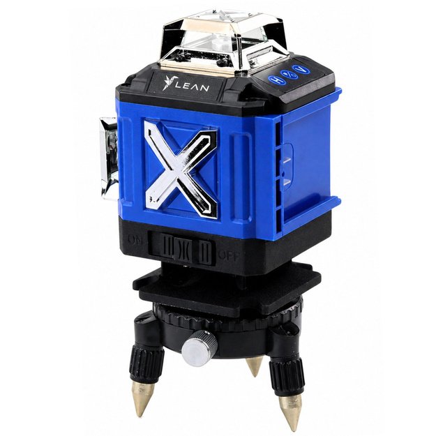 4D Laser Level Plane 16 Lines Case 2 Batteries Blue