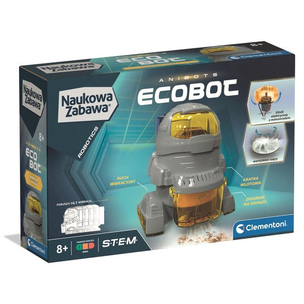 Science & Play EcoBot Robot Kit Polish Language Clementoni 50061