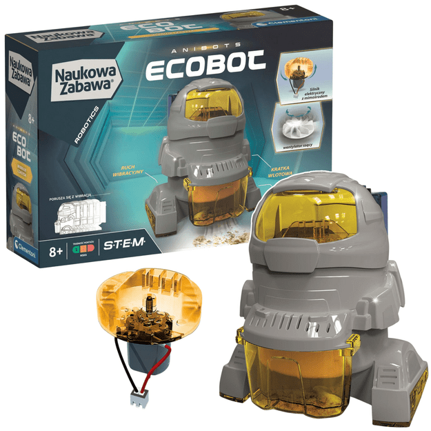 Science & Play EcoBot Robot Kit Polish Language Clementoni 50061