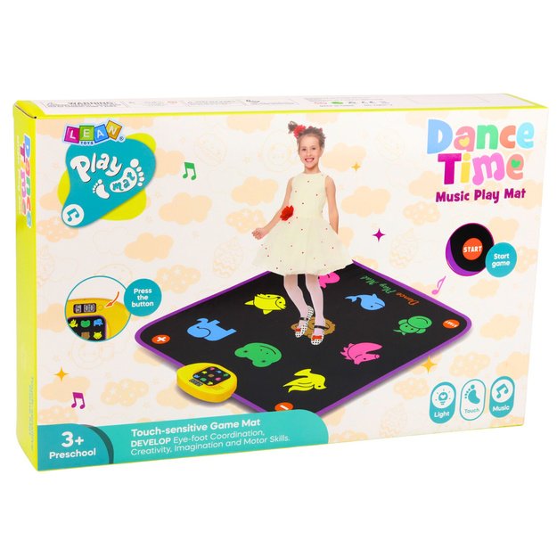 Animal Musical Dance Mat 5 Modes 3 Difficulty Levels Lights