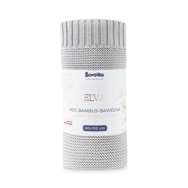 BLANKET ELVA 80X100 LIGHT GREY