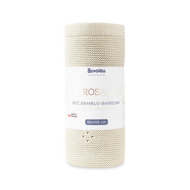 BLANKET ROSAL 80X100 WARM BEIGE