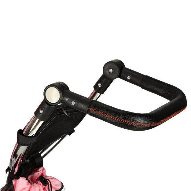 Rowerek tr&oacute;jkołowy Trike Fix V3 rower spacer&oacute;wka 3w1 obracany 360 wolne koło r&oacute;żowy