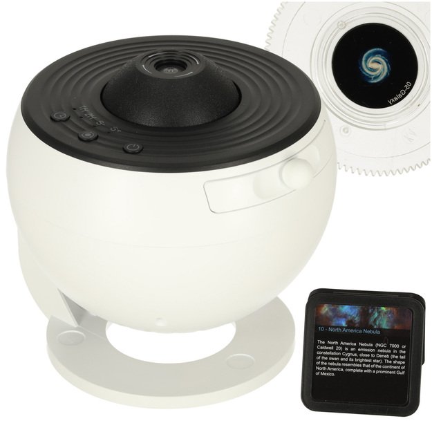 Projektor gwiazd nieba lampka nocna LED USB planetarium planety 12 dysk&oacute;w 360&deg; timer