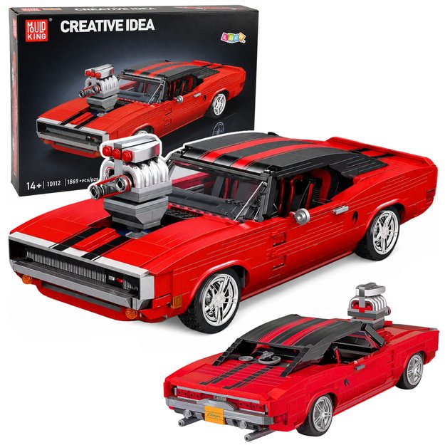 Construction Bricks Sports Car Charger Red 1869 pcs.