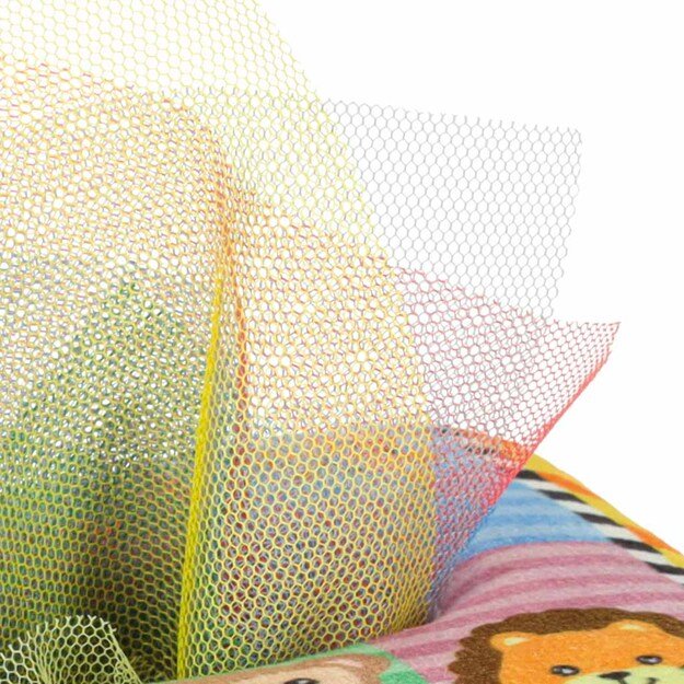 Sorter pudełko z chusteczkami sensoryczne montessori pluszowe cyfry litery