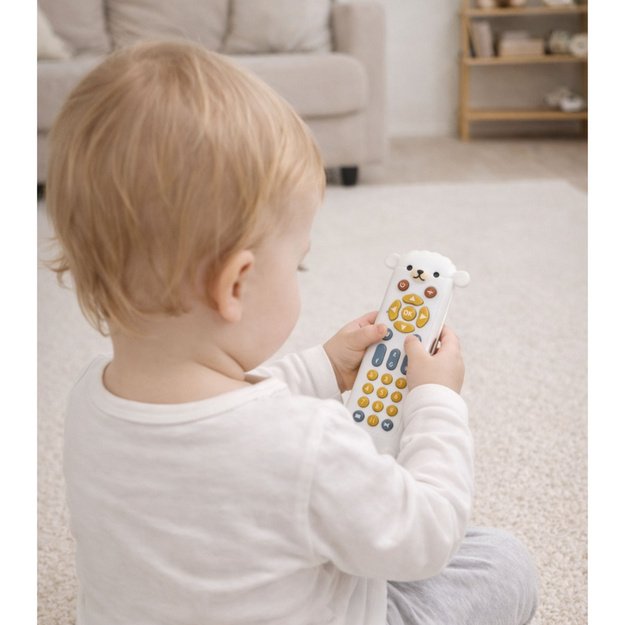 Remote Control Interactive Educational Teether Lights Sounds White Sheep