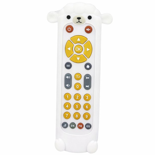 Remote Control Interactive Educational Teether Lights Sounds White Sheep