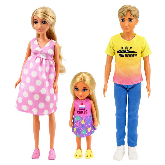 „Anlily Dolls“ šeima prekybos centro nėščiųjų lėlių aksesuarų rinkinyje