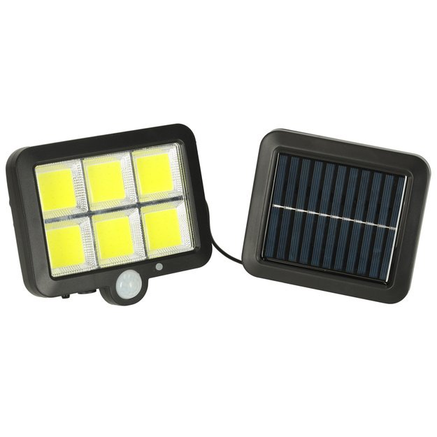 Saulės judesio ir sutemų jutiklio lempa 120 LED