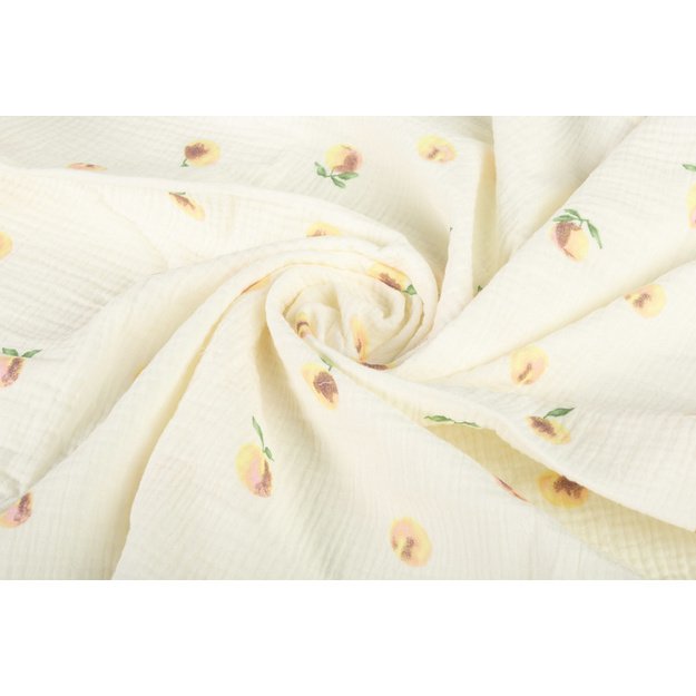 DIAPER CRUSHED MUSLIN 60X75 2-PACK PEACH CREAM