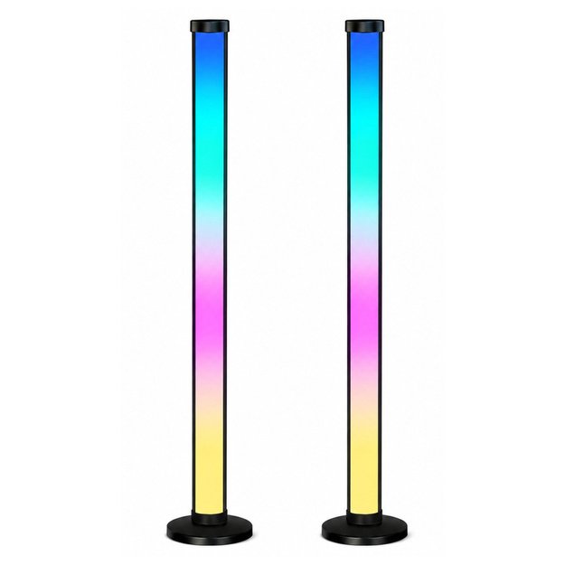 Smart Floor Lamps Colorful RGB LED Lights Remote Control App 125cm 2 pcs.