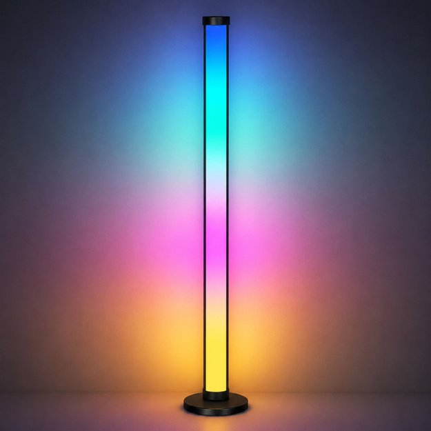 Smart Floor Lamps Colorful RGB LED Lights Remote Control App 125cm 2 pcs.