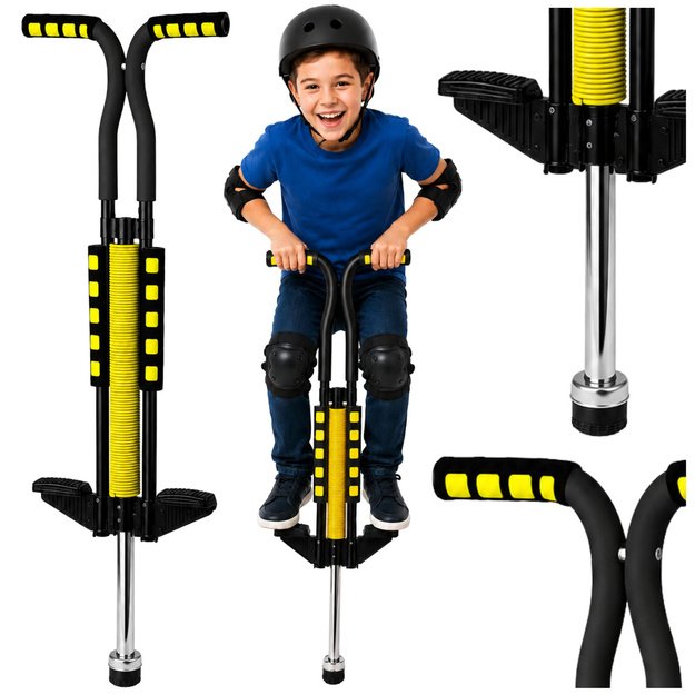 Jumper Pogo Stick for Children Jump Stick Up to 70kg Yellow