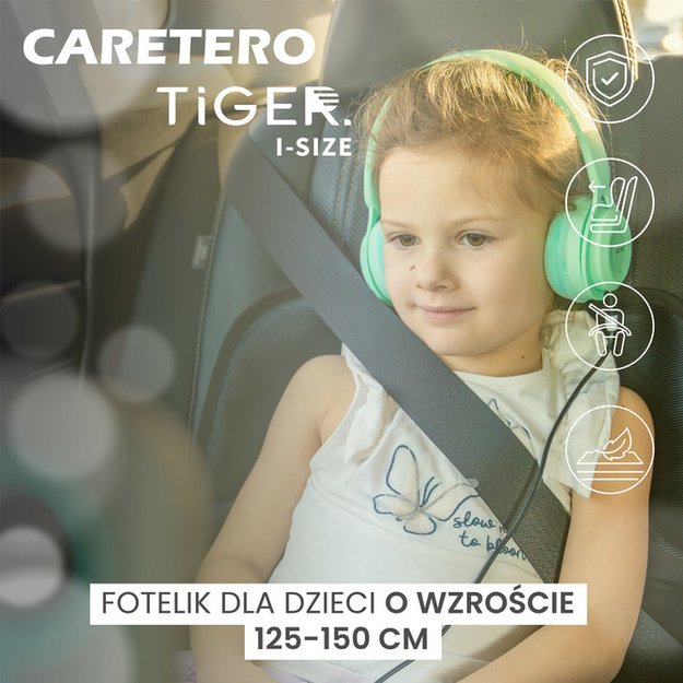 TIGER I-SIZE SEAT TEAL (125-150)