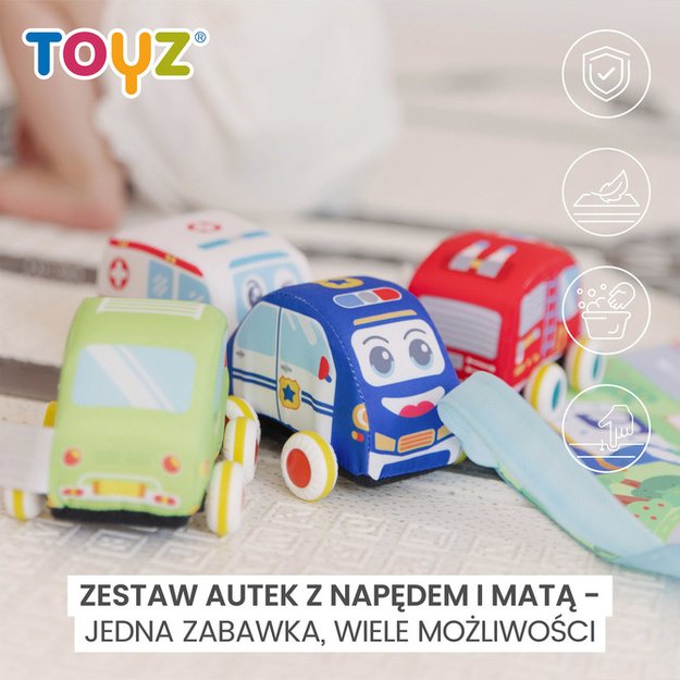 EDUCATIONAL TOY - PULLBACK CARS + MAT