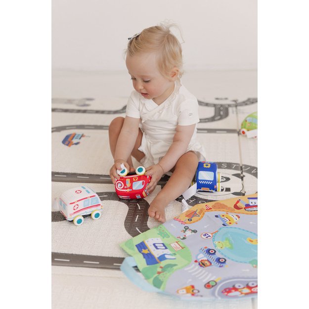 EDUCATIONAL TOY - PULLBACK CARS + MAT