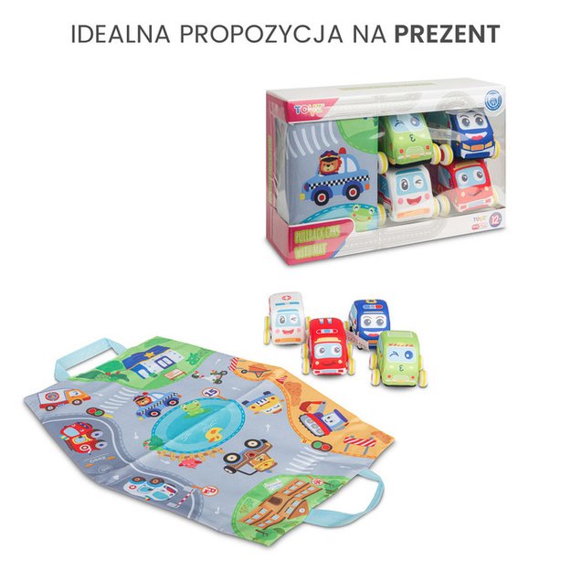 EDUCATIONAL TOY - PULLBACK CARS + MAT