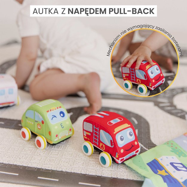EDUCATIONAL TOY - PULLBACK CARS + MAT