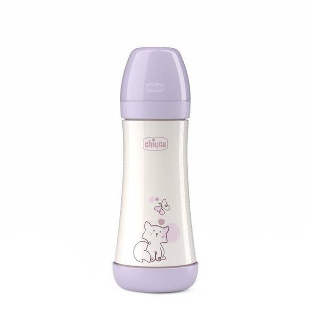 „Chicco Perfect5“ antikolikinis buteliukas 300 ml, greita tėkmė, rožinis