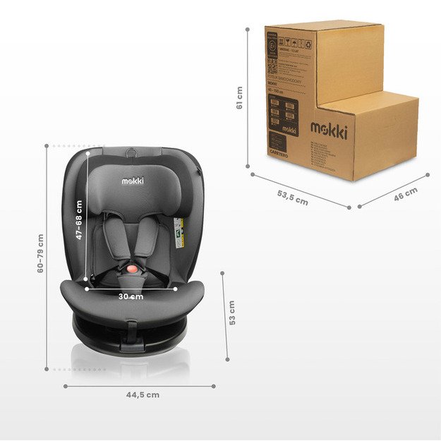 CAR SEAT MOKKI I-SIZE BEIGE (40-150) 19