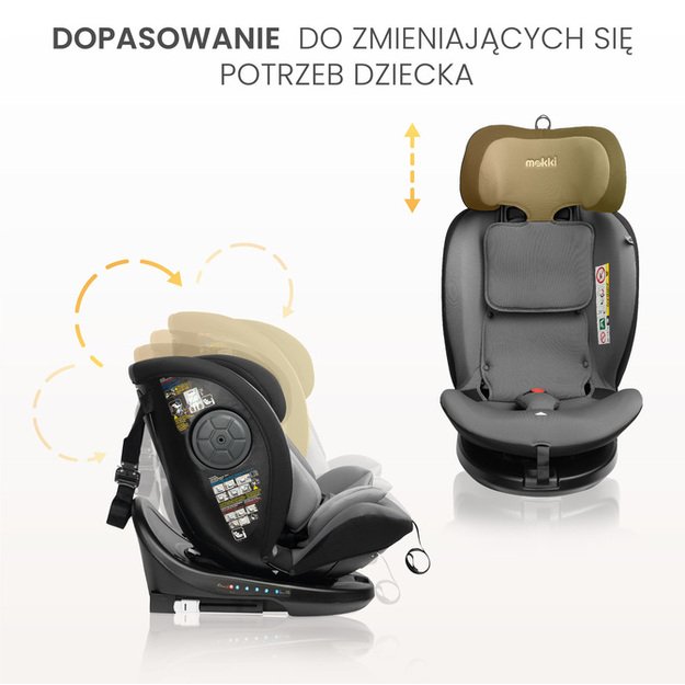 CAR SEAT MOKKI I-SIZE BEIGE (40-150) 28