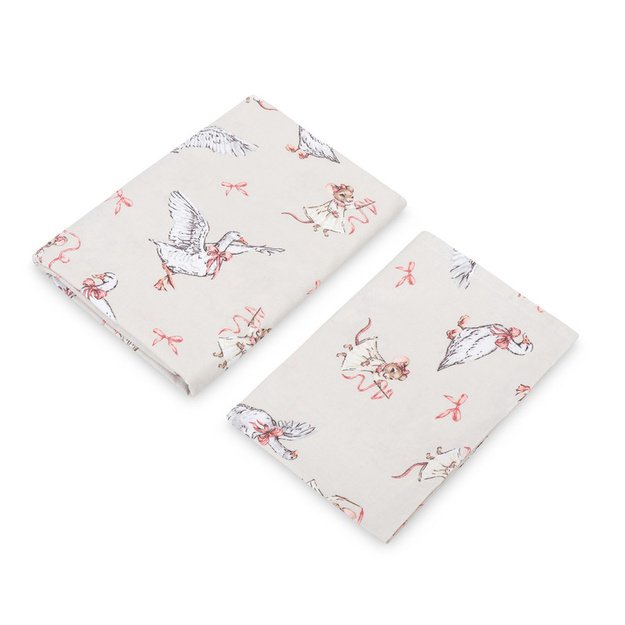 2 PIECE BEDDING COTTON GOOSE AND MOUSE 100X135