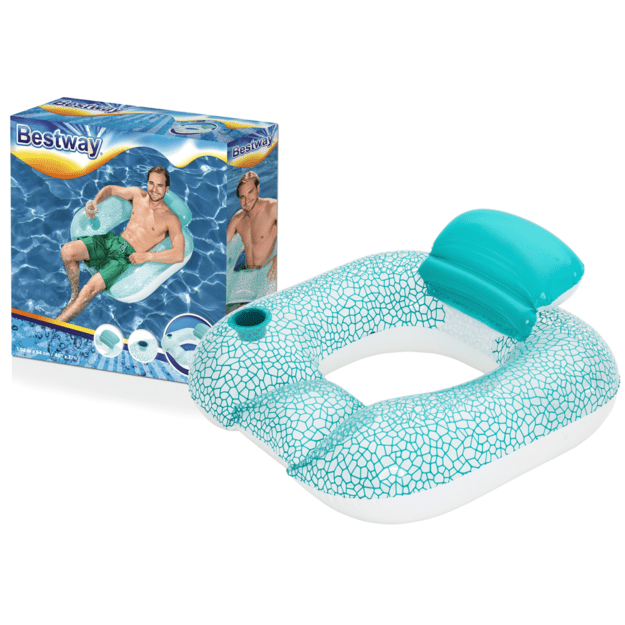 Inflatable Cushion Swimming Circle Blue 102 x 94 cm Bestway 43097