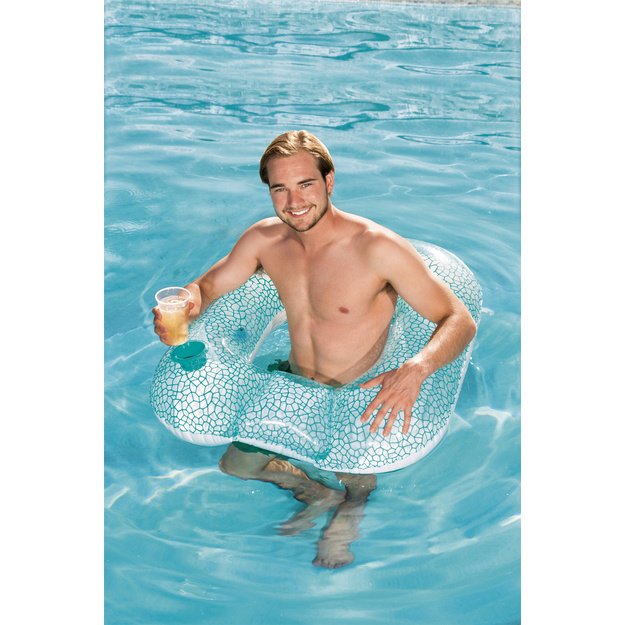 Inflatable Cushion Swimming Circle Blue 102 x 94 cm Bestway 43097