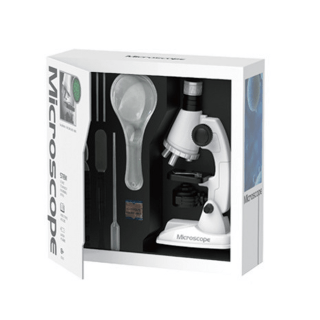 Edukacinis rinkinys Mokslinis mikroskopas vaikams Priedai balti 3