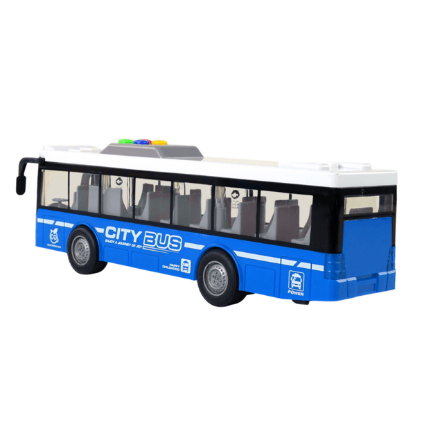 Akumuliatoriaus maitinamas autobusas Šviesos garsai Frikcinė pavara Mėlyna 1:16