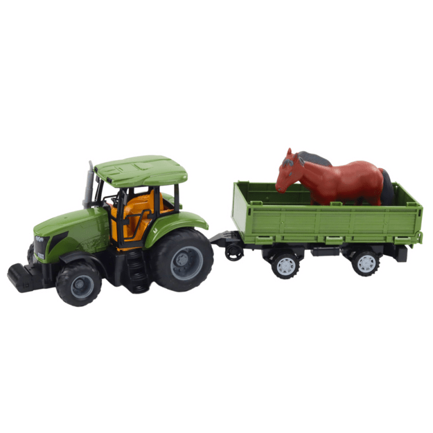 RC Remote Controlled Tractor With Trailer And Horse Set