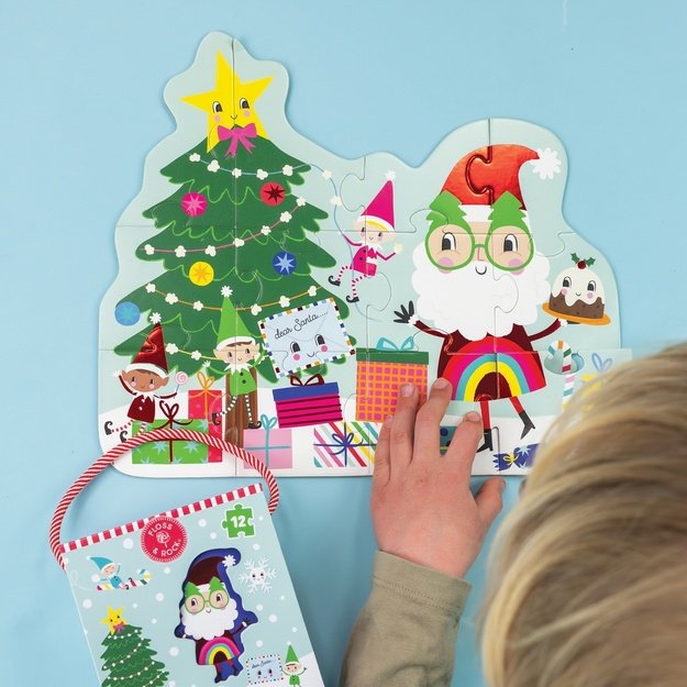 Shaped Jigsaw Puzzle, Christmas, 12 pcs.
