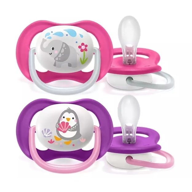 SCF080/08 PACIFIER ULTRA AIR 6-18 GIRL