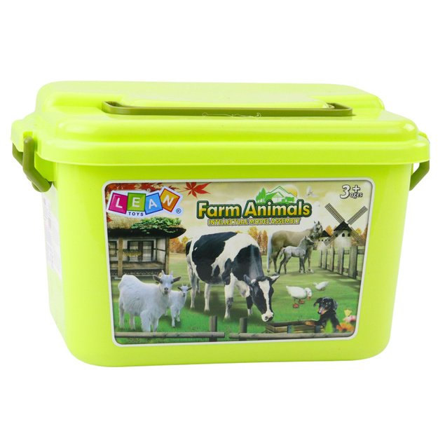 Set of Figures Animals Farm Plants Trees Chest 57 pcs 3