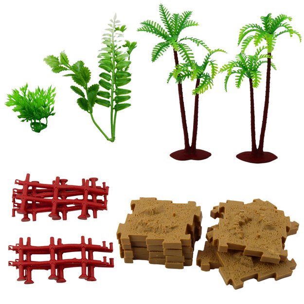 Set of Figures Animals Farm Plants Trees Chest 57 pcs 2