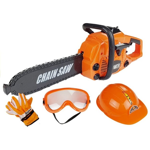 DIY Kit Saw Gloves Helmet Glasses Little Tinkerer