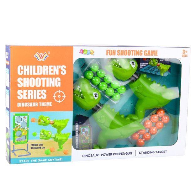Šaudymo rinkinys Žaidimas Throw Target Gun Dinozaurai 3