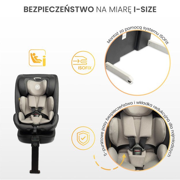 AUTOMOBILINĖ KĖDUTĖ FORTIS I-SIZE GRAPHITE (40-150)