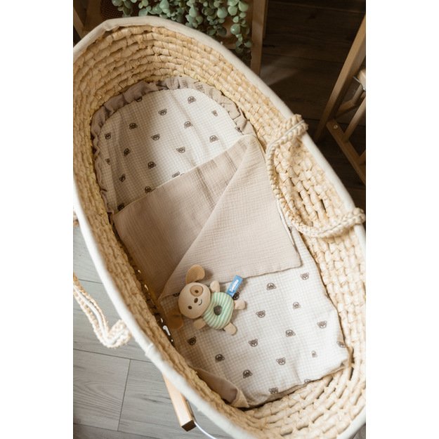 STROLLER SET MUSLIN BEARS BEIGE 4
