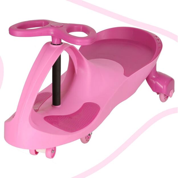 Push-up mobility device Swing with LED wheels (pink)