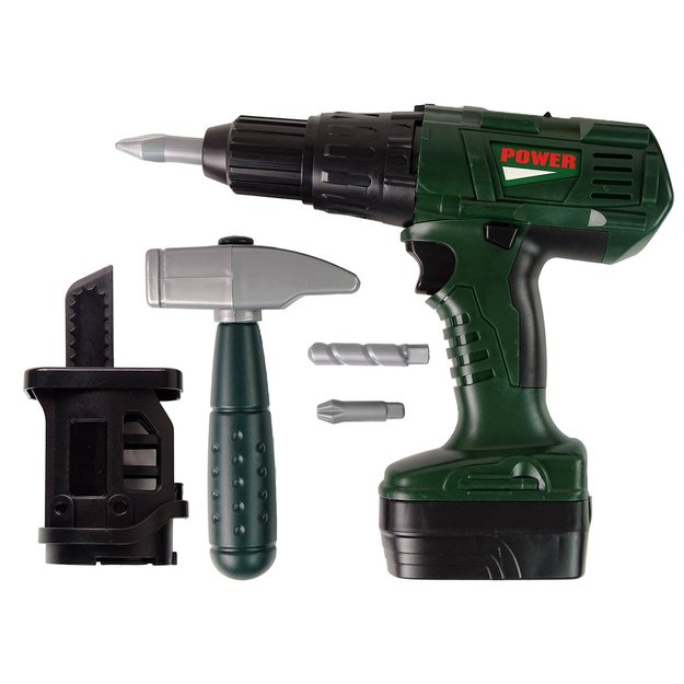 DIY Kit in a Suitcase Screwdriver with Batteries Green 1