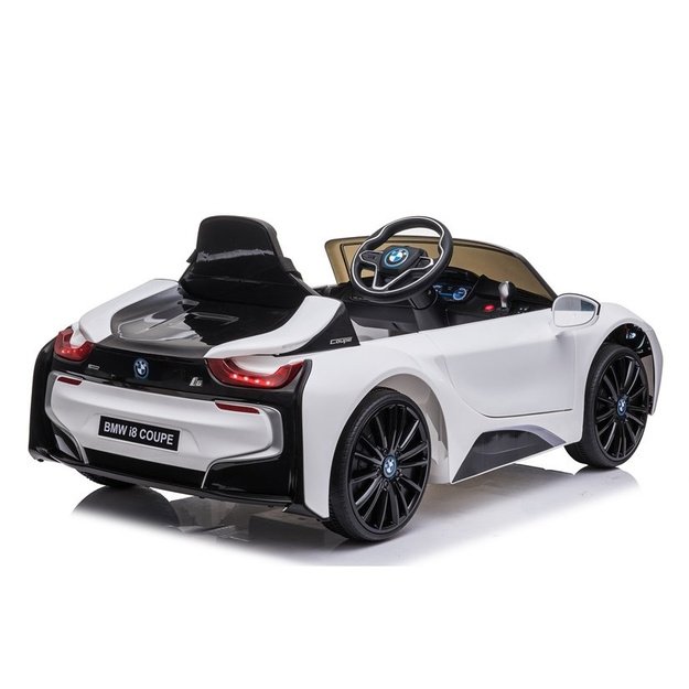 Battery-powered car BMW I8 Coupe White 3